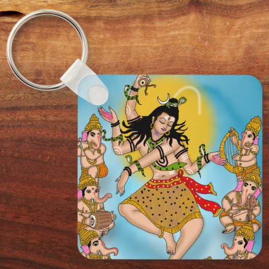 Dancing Shiva Keychain キーホルダー (正面)