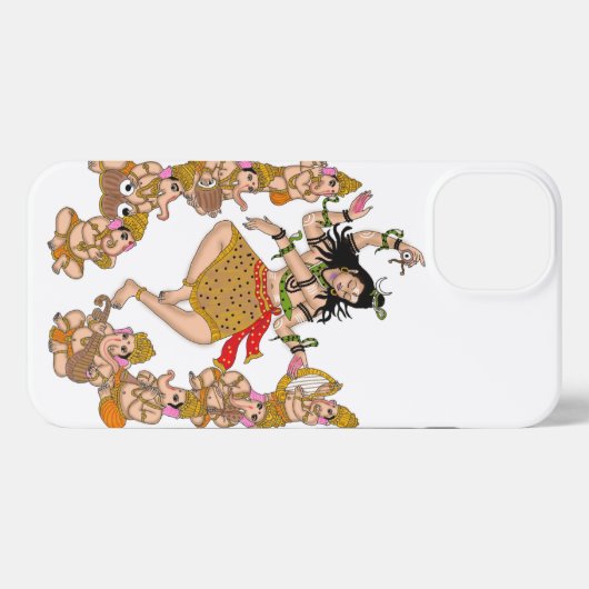 Dancing Shiva Phone Cover  iPhoneケース (裏面横)