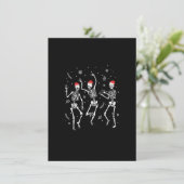 Dancing Skeleton Christmas 2021 Spooky Funny Chris 招待状 (スタンド正面)