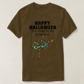 Dancing skeleton Dance Scary Happy Halloween  Tシャツ (デザイン正面)