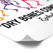 Dancing Skeleton Dry Bones Come Alive Christian Ha ポスター (角)