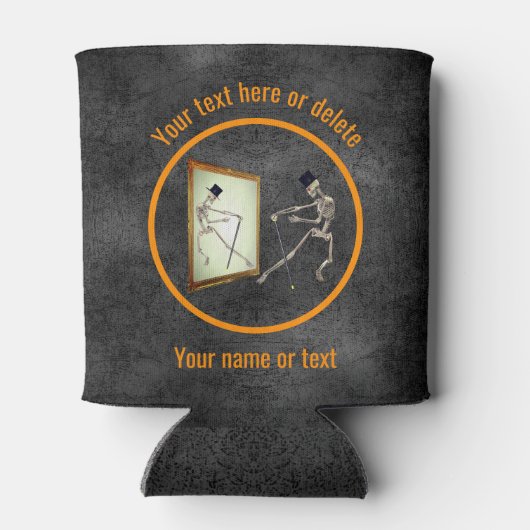 Dancing Skeleton Personalized 缶クーラー (裏面)