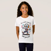 Dancing Skeleton Style – Girls Halloween Shirt Tシャツ (正面フル)