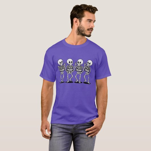 Dancing Skeleton Subtle FDT cute Tシャツ (正面フル)