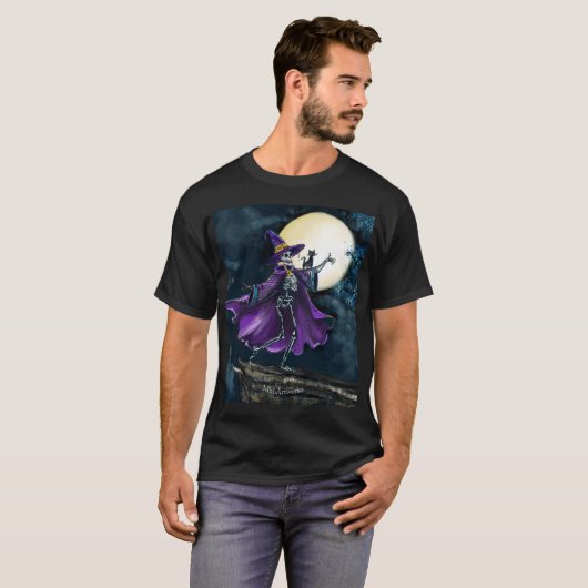 Dancing Skeleton  Tシャツ (正面フル)
