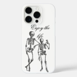 Dancing Skeletons Illustration  iPhone 16 Proケース