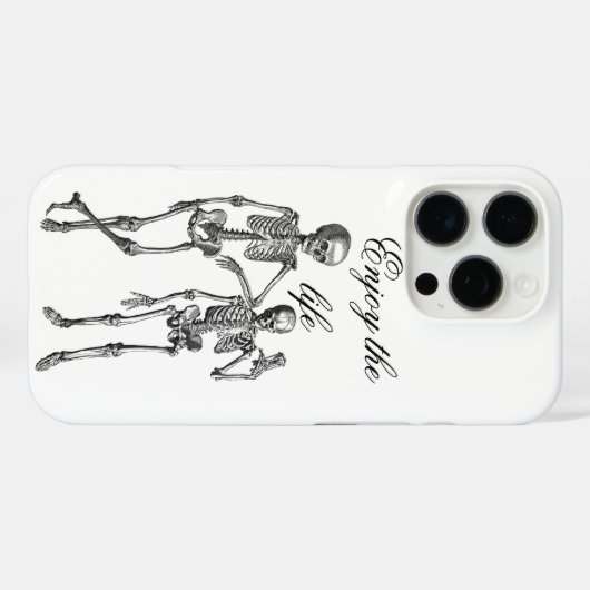 Dancing Skeletons Illustration  Case-Mate iPhoneケース (裏面 (横))