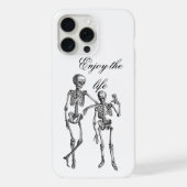 Dancing Skeletons Illustration  iPhoneケース (裏面)