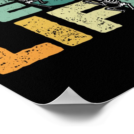 Dancing Skeletons Xray Funny Rad Tech ポスター (角)