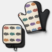 Dancing Taiyaki 鍋つかみ&鍋敷きセット (正面/裏面)