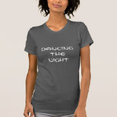 Dancing The Night Refined White Minimal Enveloping Tシャツ (正面)