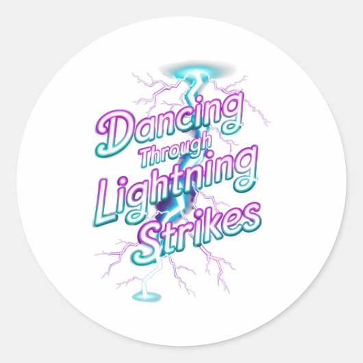 Dancing Through The Lightning Strike Dancer Motiva ラウンドシール (正面)