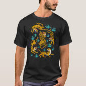 Dancing Tiger Cartoon Graphic Tシャツ (正面)
