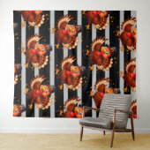 Dancing Turkey タペストリー (インサイチュ(横))