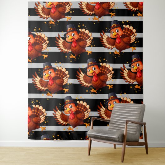 Dancing Turkey タペストリー (インサイチュ)