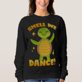 Dancing Turtle Pun スウェットシャツ (正面)