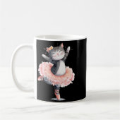 Dancing Tutu Cat Costume For Cats Lovers コーヒーマグカップ (左)