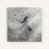 Dancing with birds Square ノートブック (正面)