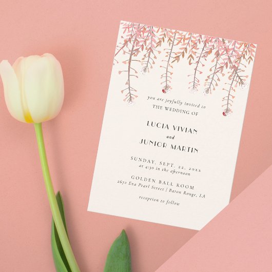 Dancing with the whisper of wind Wedding 招待状