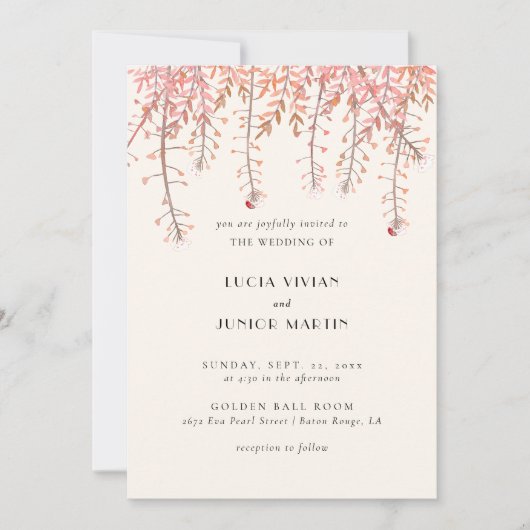 Dancing with the whisper of wind Wedding 招待状 (正面)