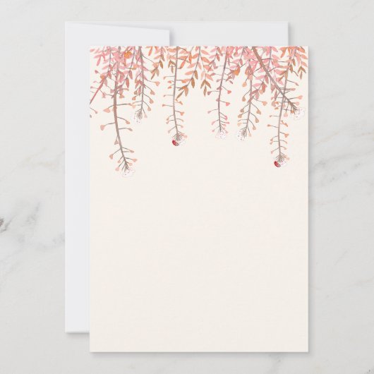 Dancing with the whisper of wind Wedding 招待状 (裏面)