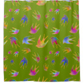 Dancing with the Wind Springtime.jpg シャワーカーテン (正面)