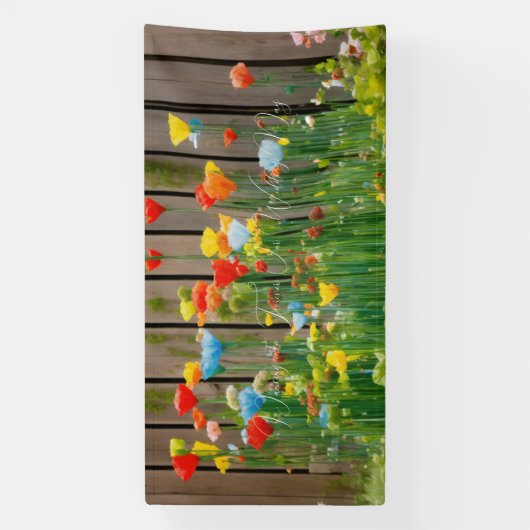 #DancingintoForever:OurWeddingDayBanner 横断幕 (縦)