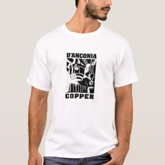 d'Anconiaの銅/黒いロゴ Tシャツ