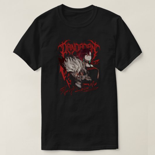 Dandadan Dark Occult Anime Illustration Tシャツ (デザイン正面)