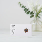 Dandayamana Dhanurasana  2010 as business card 名刺 (スタンド正面)