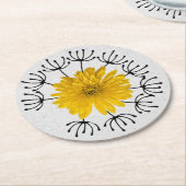 Dande Mum Gardenフォトアート ラウンドペーパーコースター (アングル)