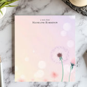 Dandelionお洒落ウィッシュパーソナライズされた名 ノートパッド