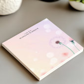 Dandelionお洒落ウィッシュパーソナライズされた名 ノートパッド