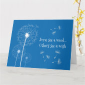 Dandelionは折り畳まれたグリーティングカードを希望 カード (黄色い花)