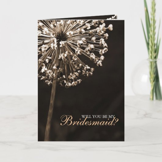 Dandelionは「あなたは私の花嫁のメイドになるの?」と願う。 招待状 (正面)