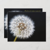 DandelionウェディングRSVPカード 出欠カード (正面/裏面)