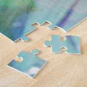 Dandelionカラフルのユニークフローラ写真 ジグソーパズル (側面)