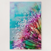 Dandelionカラフルのユニークフローラ写真 ジグソーパズル (縦)