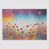 Dandelionカラフル Puffball – デコページ –  薄葉紙 (正面)