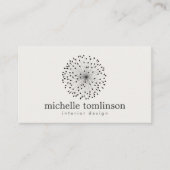 DANDELIONスターバストロゴON LIGHT GRAY 名刺 (正面)