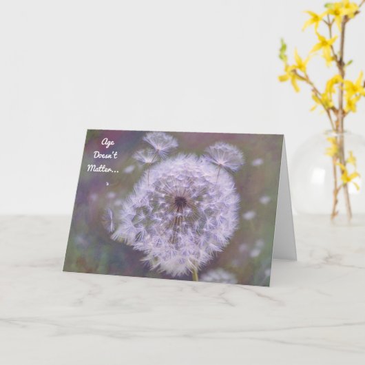 Dandelionステージズオブライフ誕生日カード カード (黄色い花)