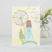 Dandelionノートカードでのウィッシュ サンキューカード (スタンド正面)