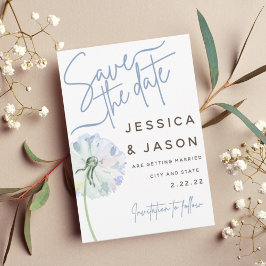 Dandelionフォトコラージュ日付の保存招待状 招待状