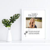 Dandelionミニマリズム共有メモリ葬儀サイン 台座サイン