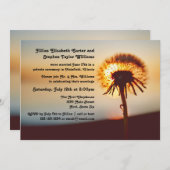 Dandelion写真 – 結婚の発表 招待状 (正面/裏面)