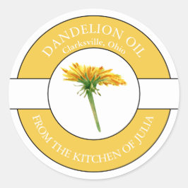 Dandelion油ラベル ラウンドシール
