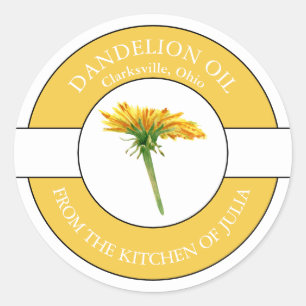 Dandelion油ラベル ラウンドシール