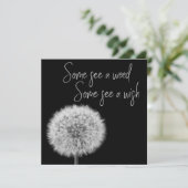 Dandelion白黒クローズアップ感動的写真 (スタンド正面)