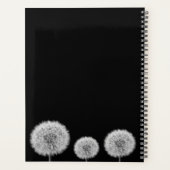 Dandelion白黒マクロインスパイア写真 プランナー手帳 (裏面)