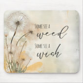 Dandelion素朴一部の雑草を参照していくつかの願いを参照 マウスパッド (正面)